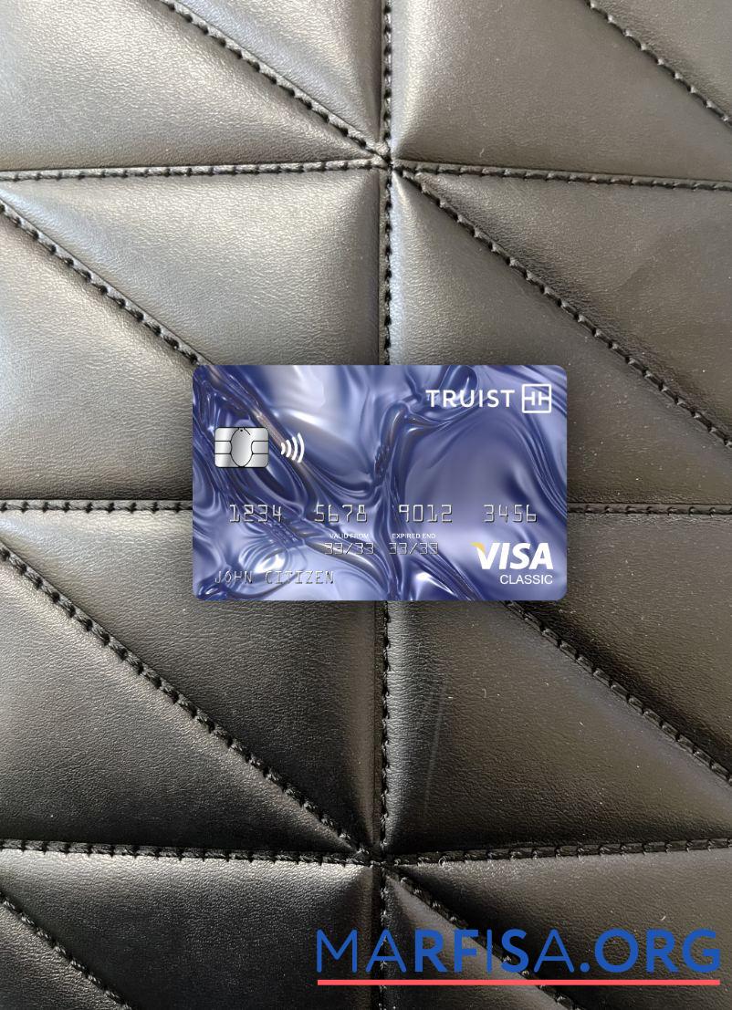 Realistic USA Truist Bank visa classic card photolook front example